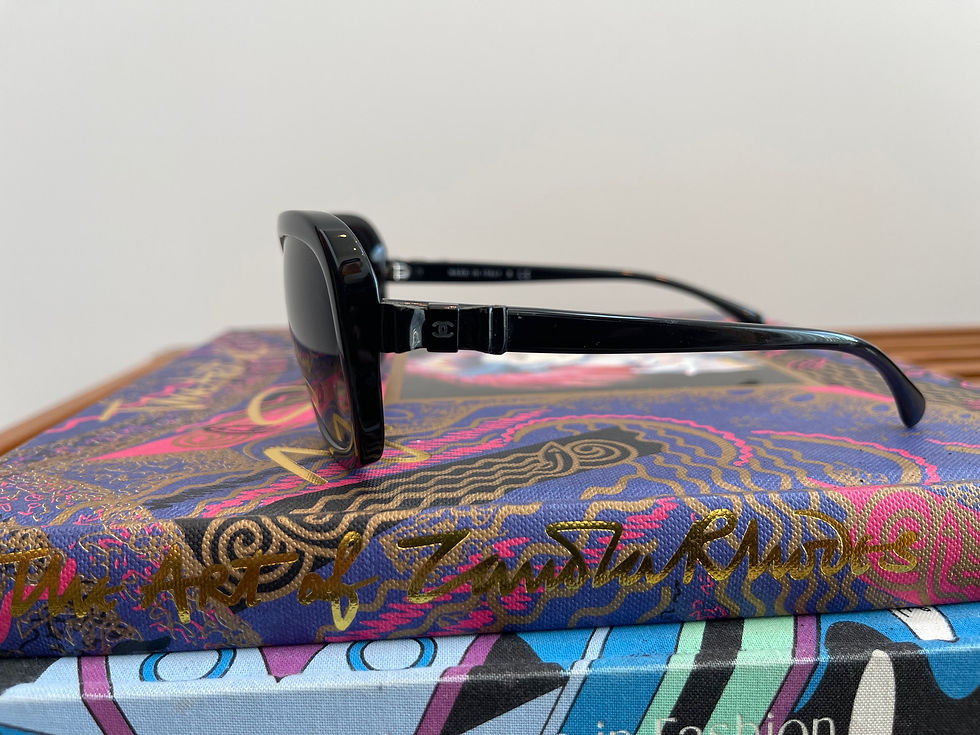 Thumbnail: Chanel Sunglasses w Patent Leather Bows