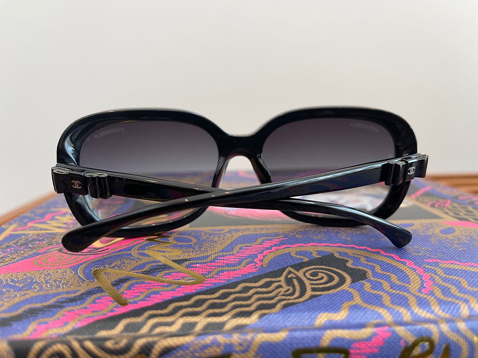 Thumbnail: Chanel Sunglasses w Patent Leather Bows