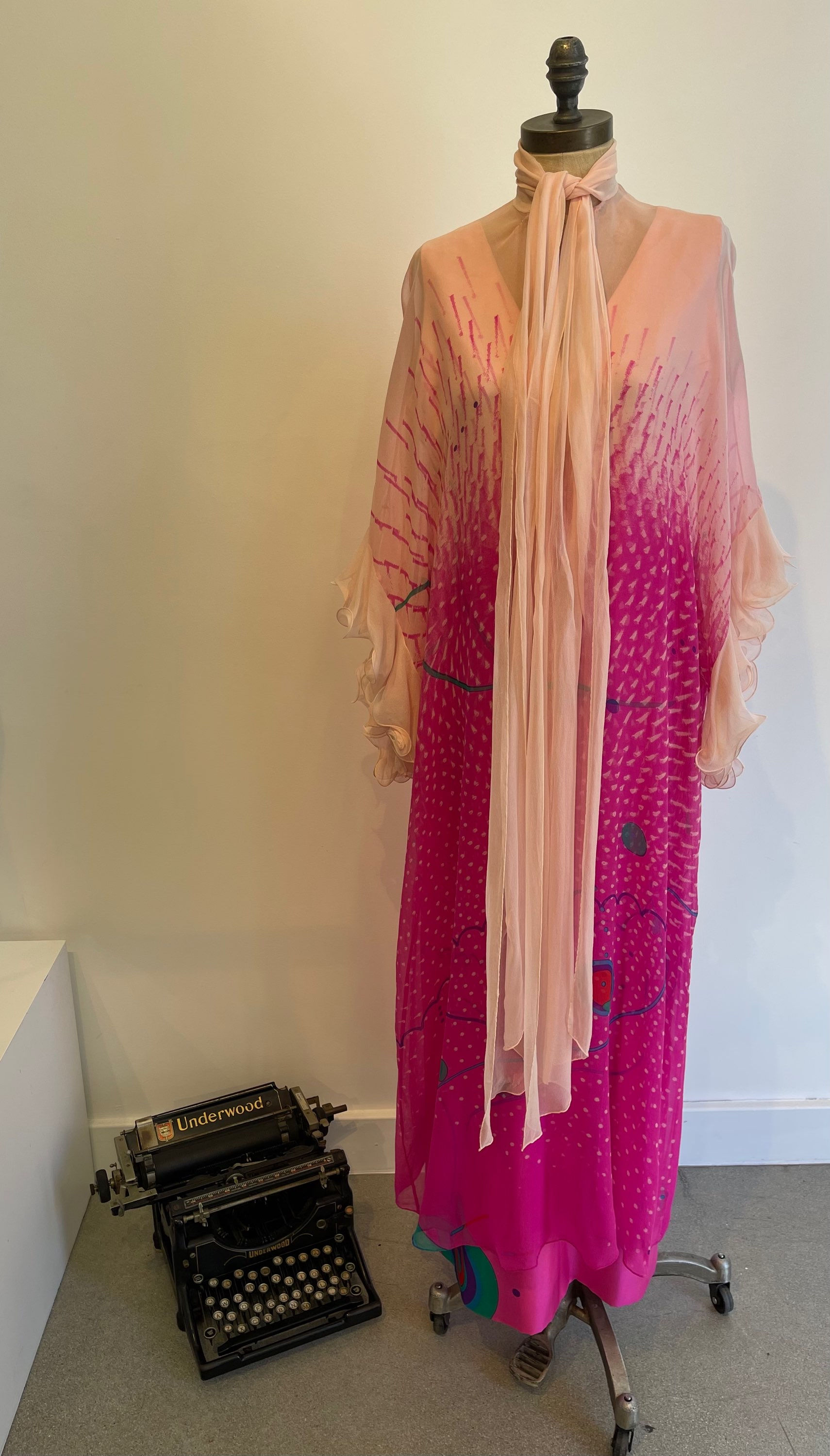 Hanae Mori Silk Two Piece Dress