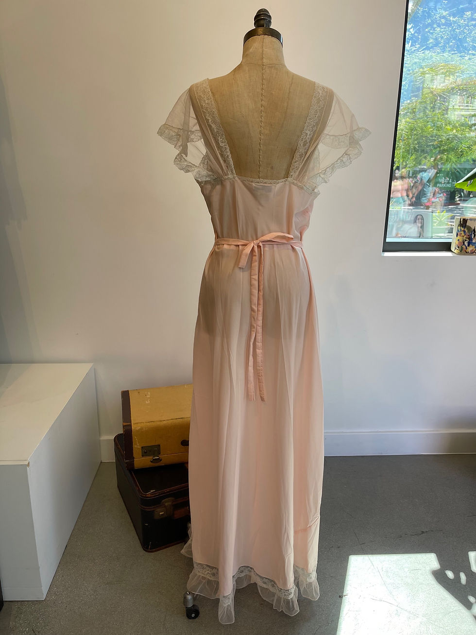 Thumbnail: Vintage Slip Dress w Lace Detail 
