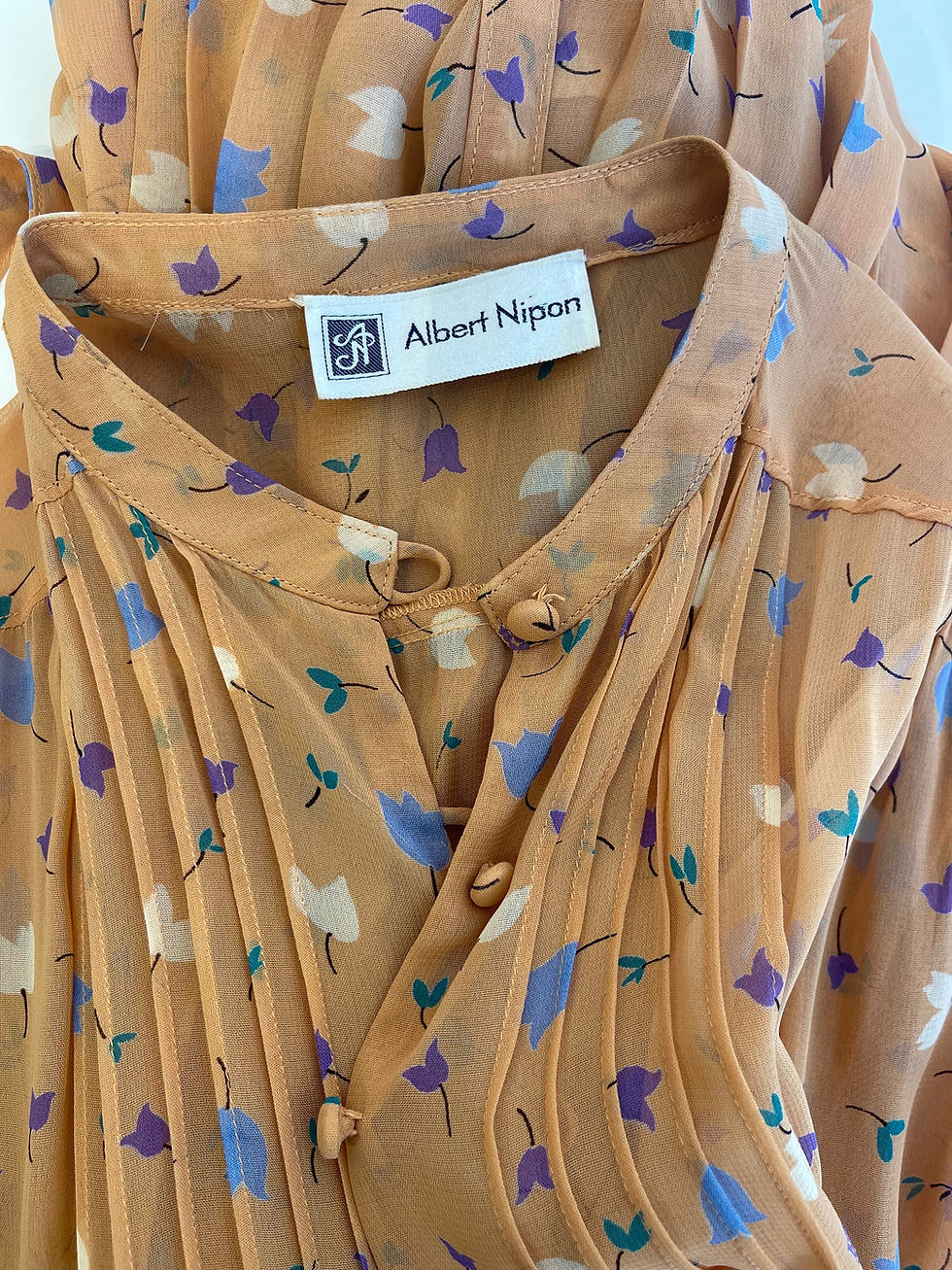Thumbnail: Albert Nipon Pleated Dress 