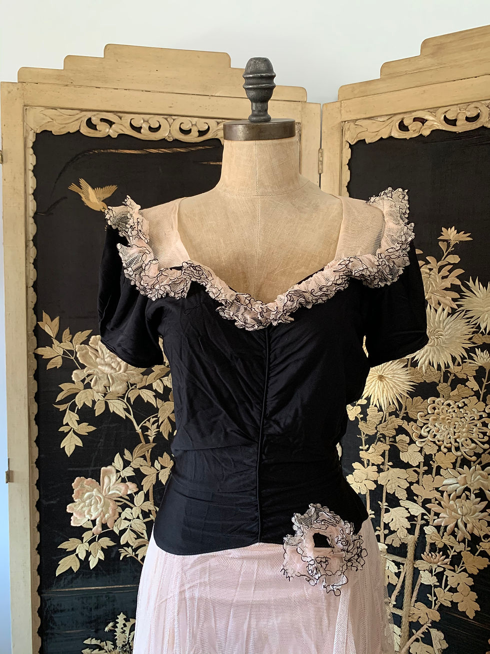 Thumbnail: 1930’s Flower Appliqué Gown