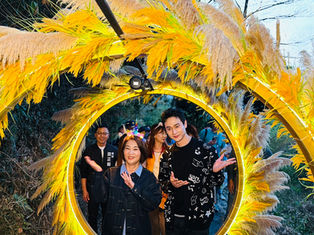 屏東奇幻大津璀璨點燈 周春米邀民眾體驗夜光森林之美