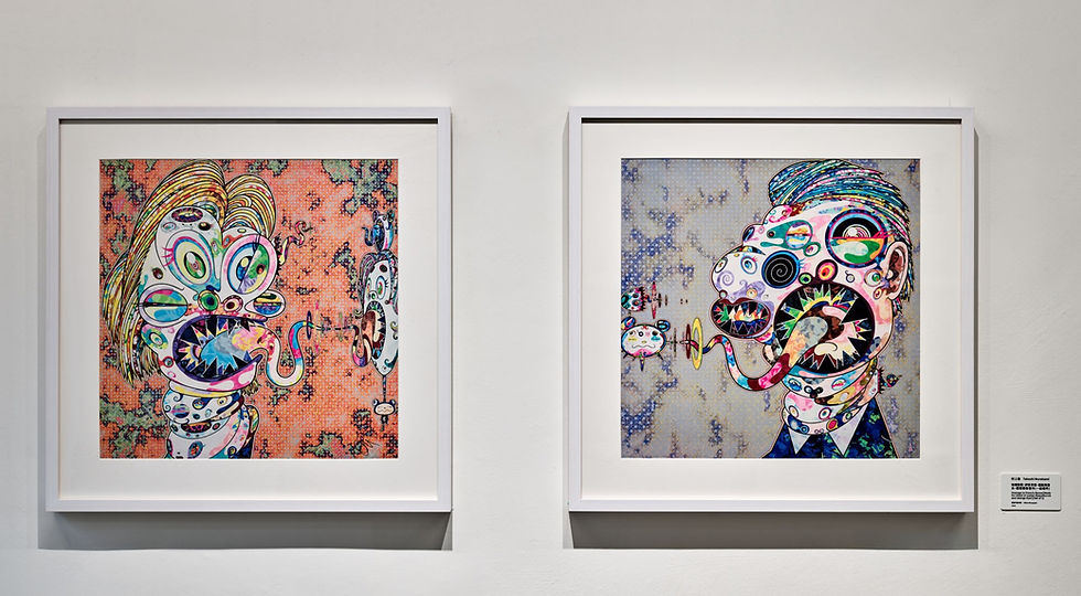 日本藝術大師村上隆的作品「致敬法蘭西斯培根」