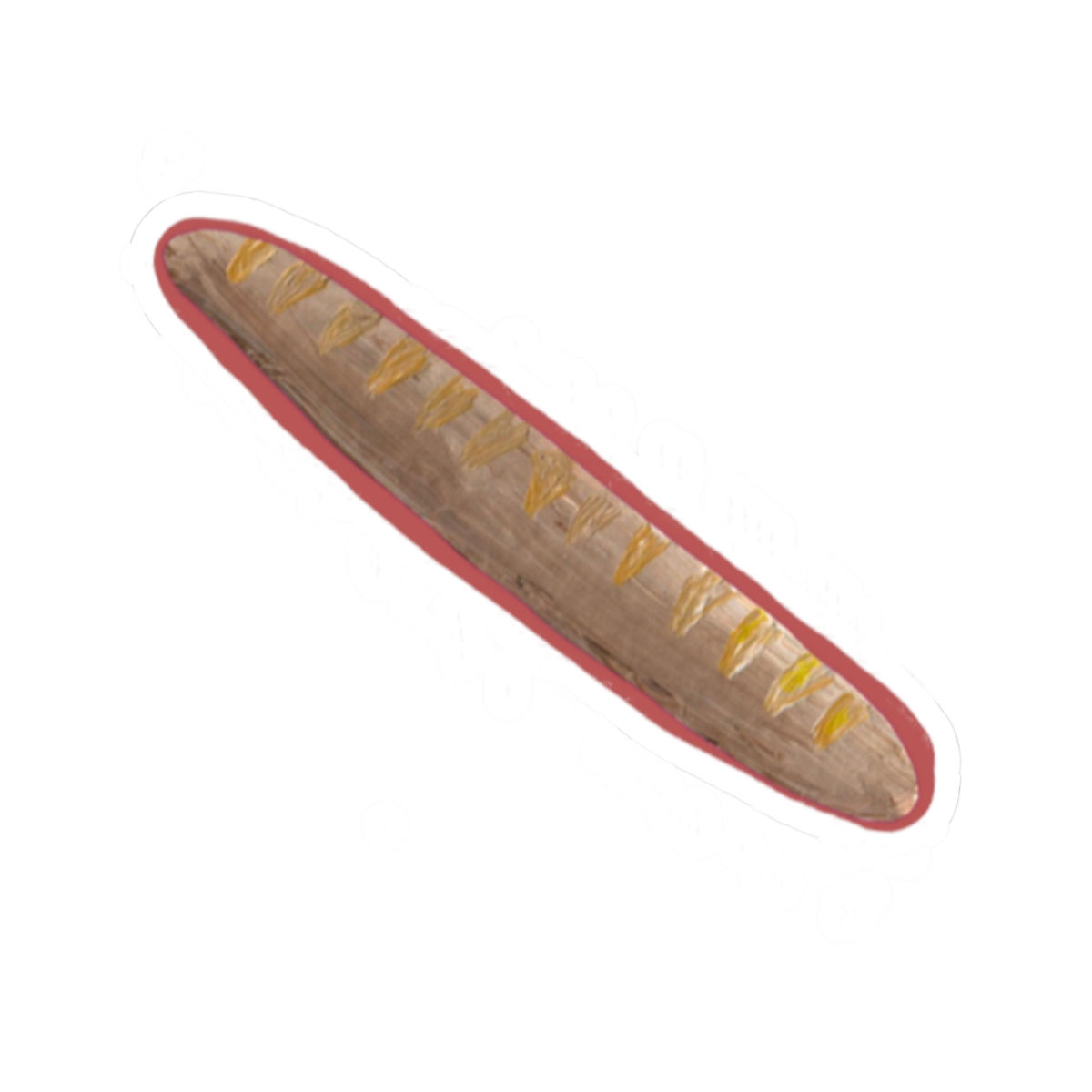 Artistic Bagette Kiss-Cut Sticker