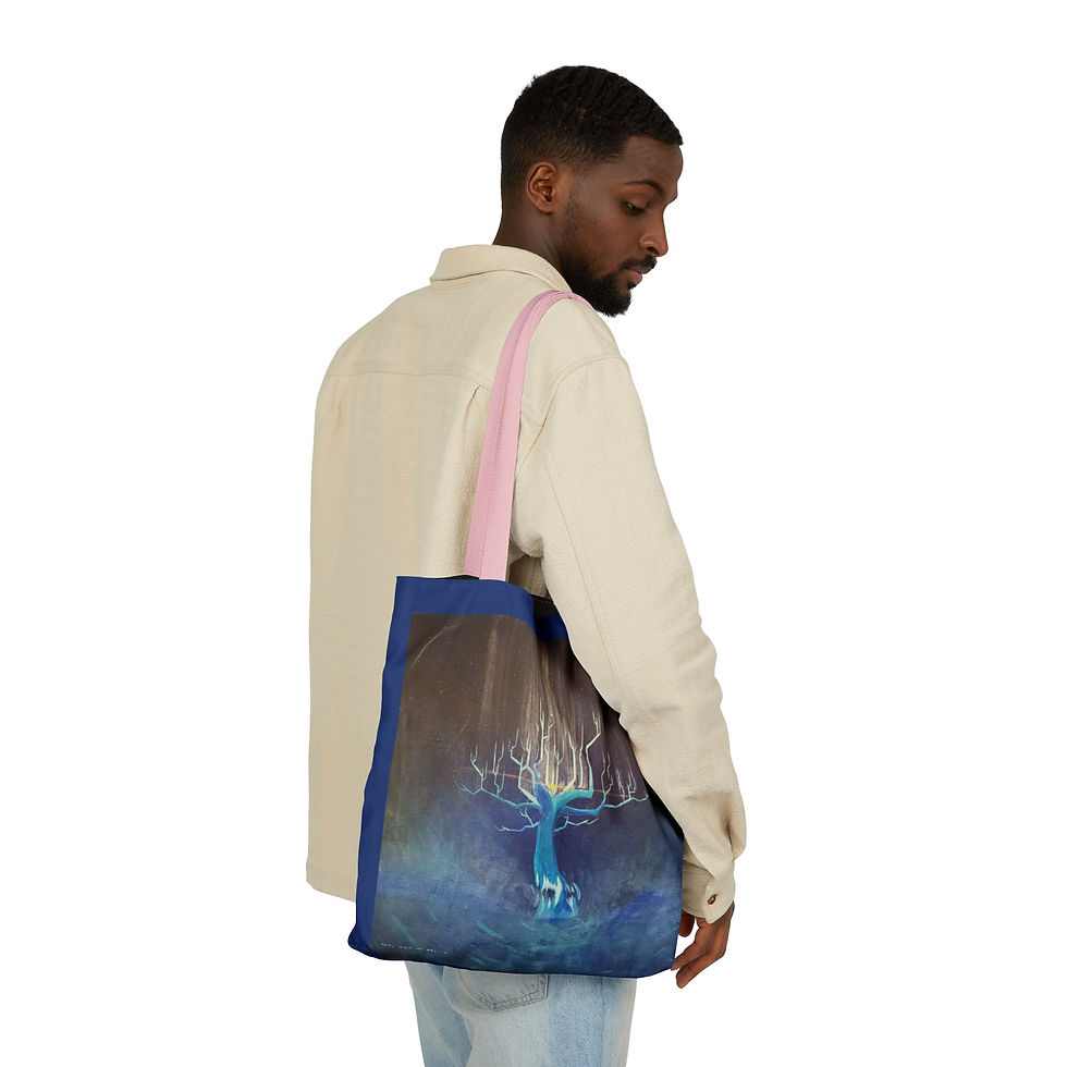 Miniature : Artist Designed Inner World Tree Canvas Tote Bag
