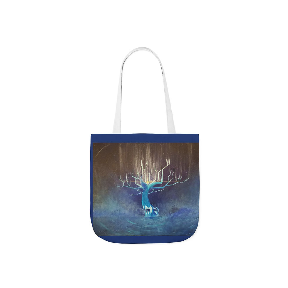 Miniature : Artist Designed Inner World Tree Canvas Tote Bag