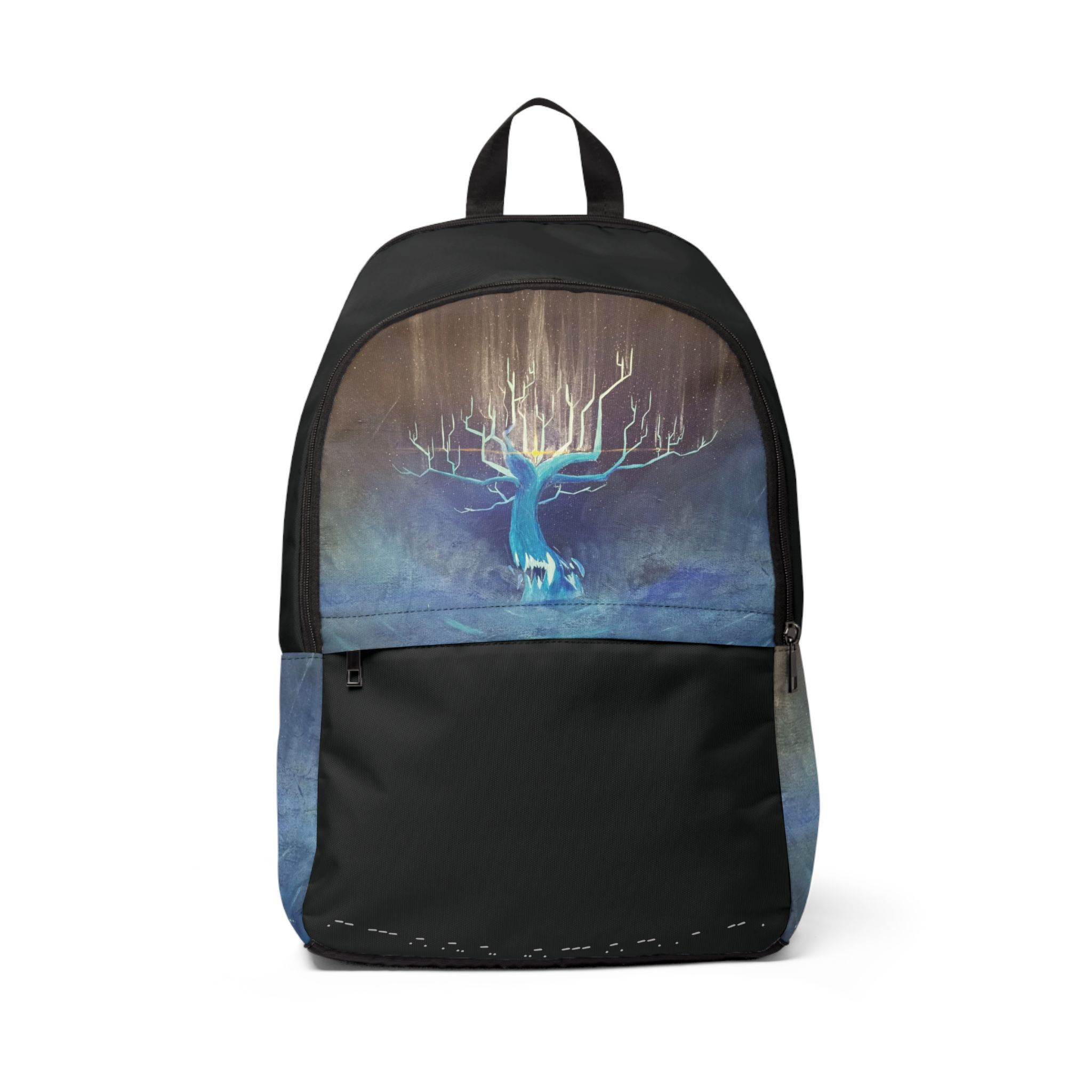 Artist Designed Blue Inner World Tree Backpack