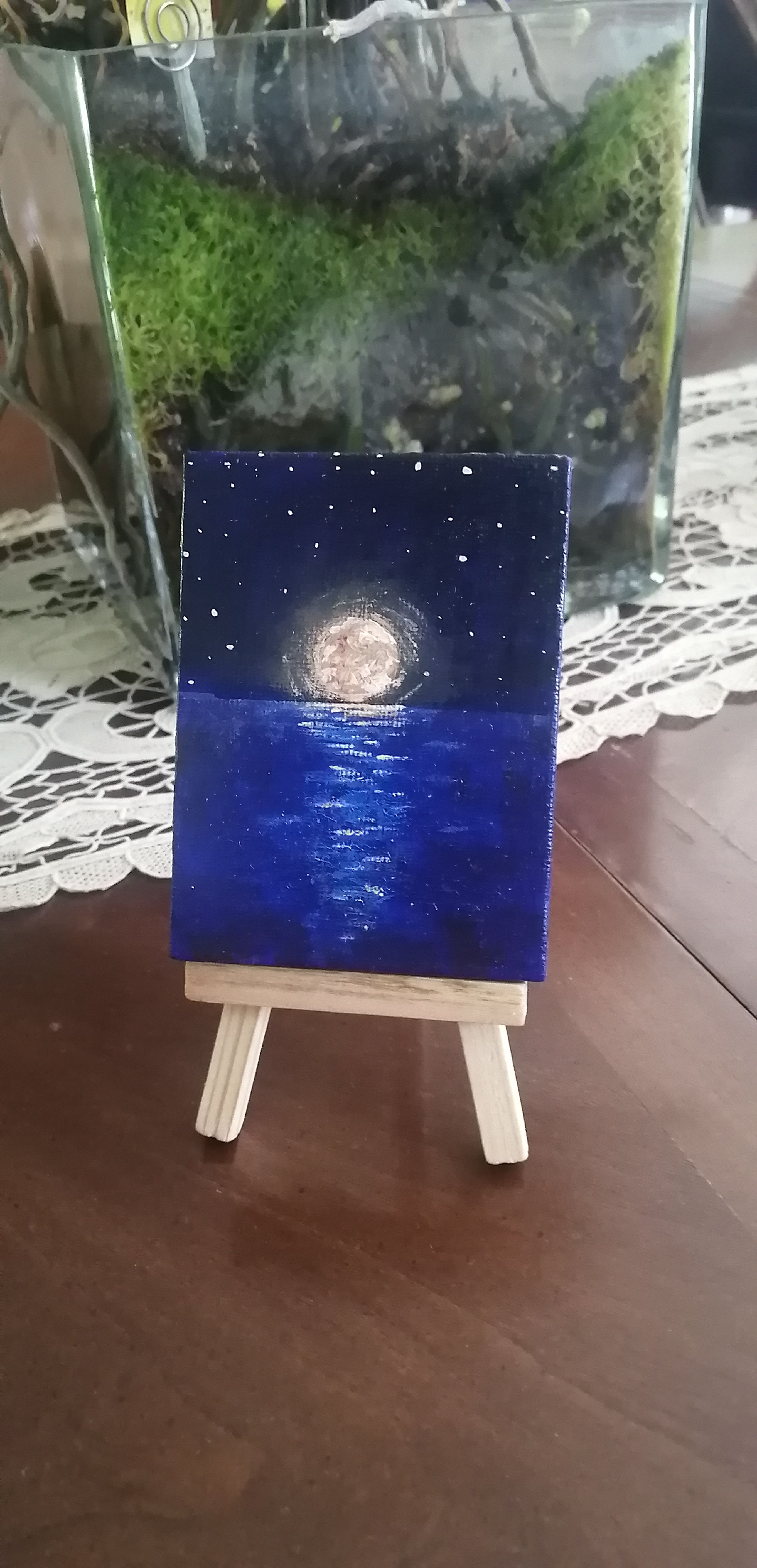 Golden Moon over Water