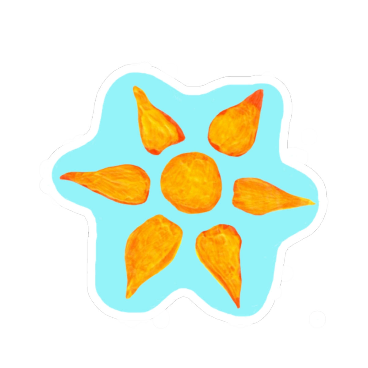 Vibrant Sun Kiss-Cut Stickers, Summer Vibes,