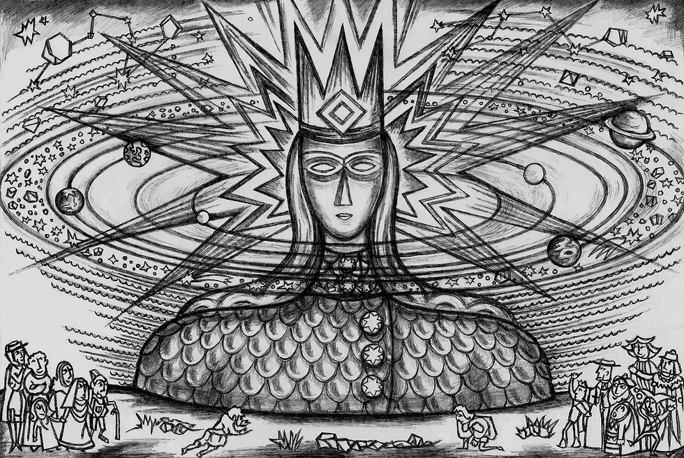 Centre of the Universe - Drawing