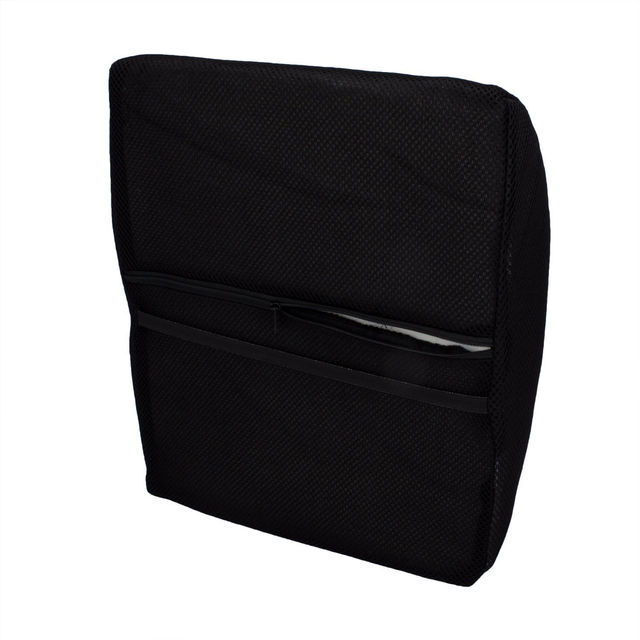 High Quality Memory Gel Backrest Cushion - Against Lumbago, Disc Problems, Lower Back Pain - Includi