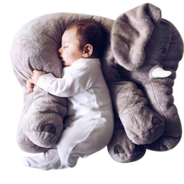 Face Like Creative Animal Plush Toys Elephant Pillow Comfort Doll for Children