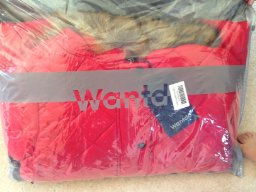 Wantdo Women's Down Coat with Hood 90% Down Parka Fur Winter Jacket 20(Red,UK Size S)