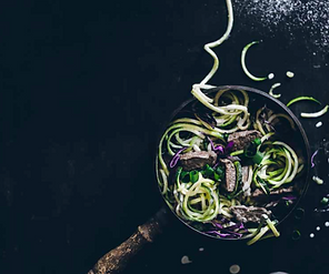 Lamb and Zucchini Pasta