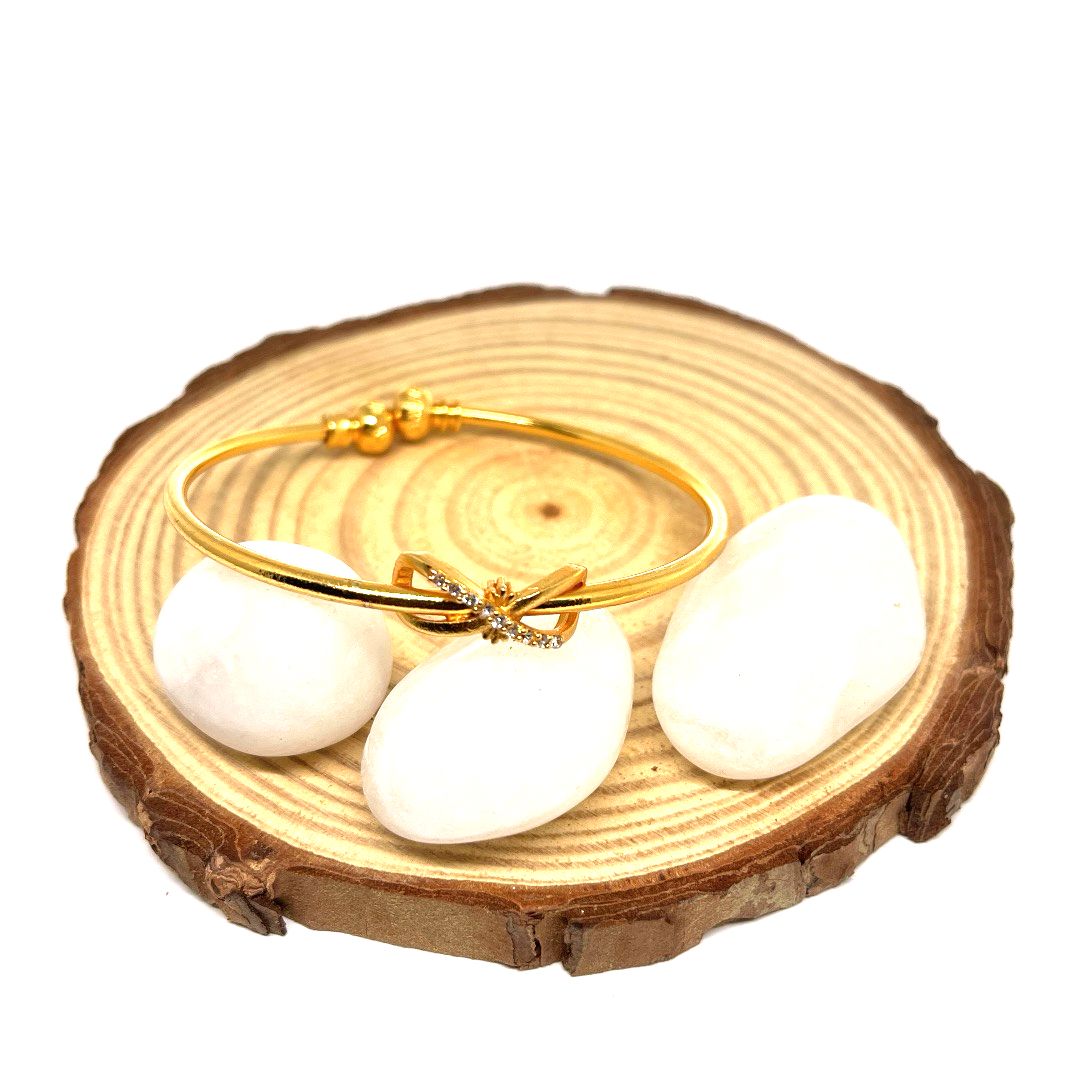 Gold Plated-Bow bangles