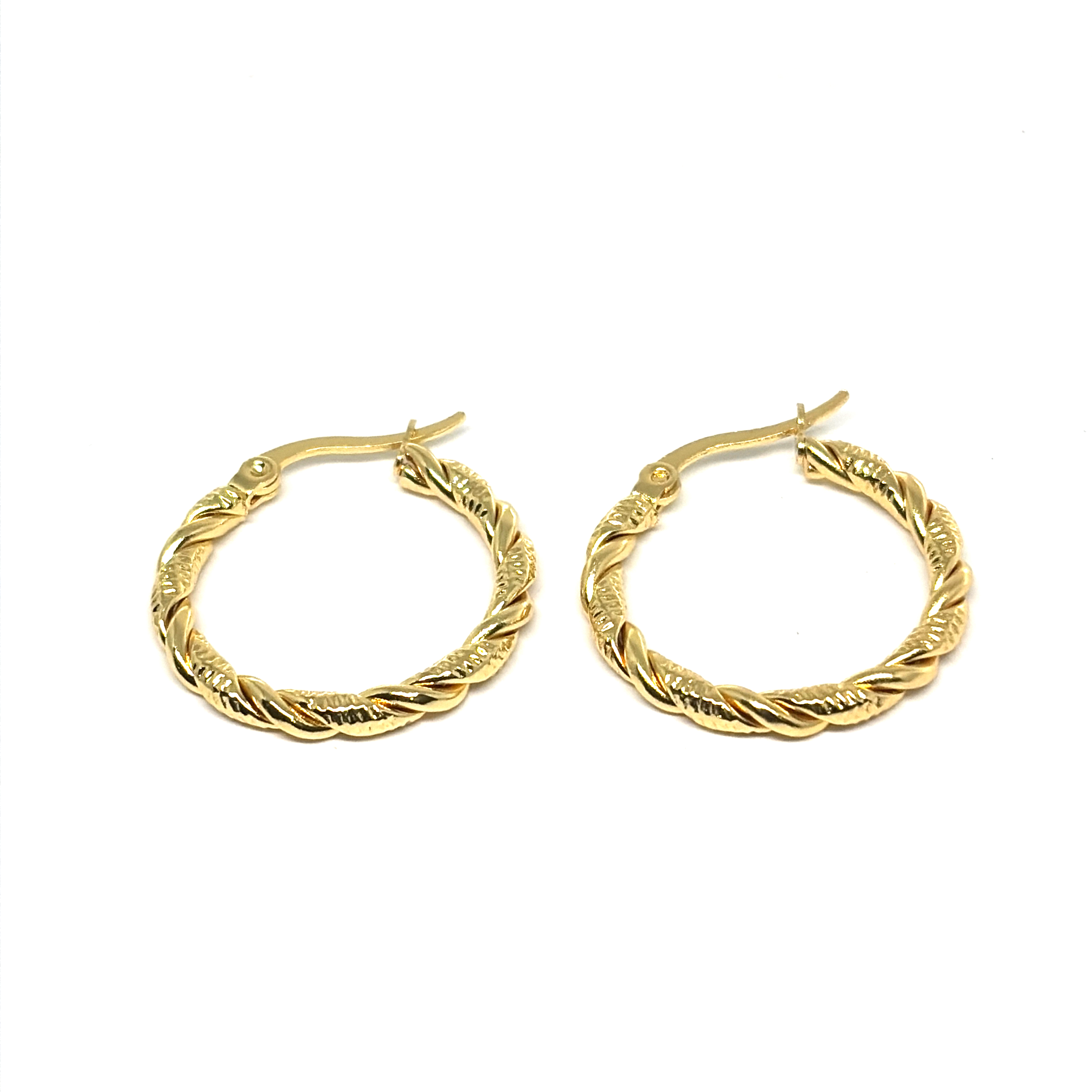 Twisted Ring hoops earrings