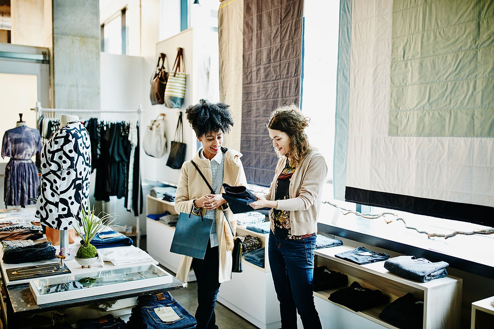 Expérience de shopping en boutique