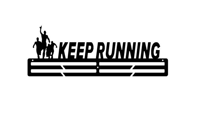 תמונה ממוזערת: KEEP RUNNING - מתלה מדליות