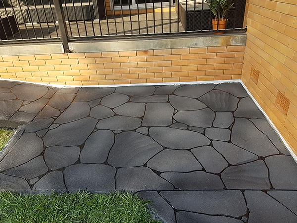Stone look concrete coating Hobart, Tasmania