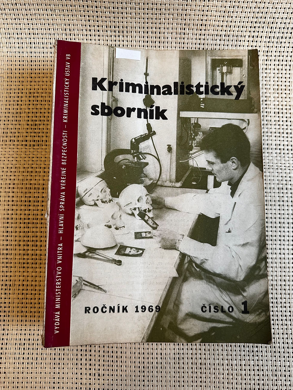 Miniatura: Kriminalistický sborník 1969