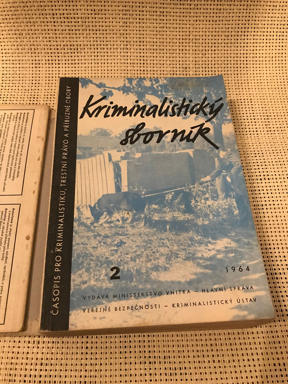 Miniatura: Kriminalistický sborník - ročník 1964