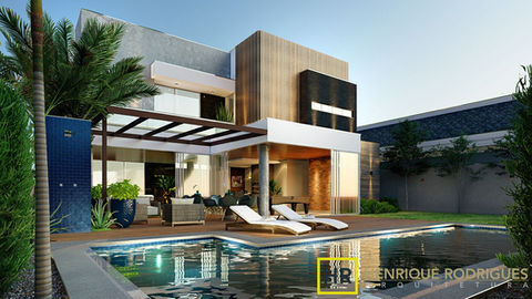 Arquiteto Henrique Rodrigues - Sobrado Moderno, cond. Paranoá -  Foz do Iguaçu