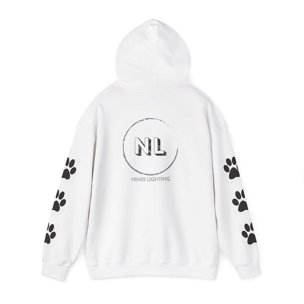 Thumbnail: Nimis Lighting Logo Hoodie — NL Paw Sleeve Pullover