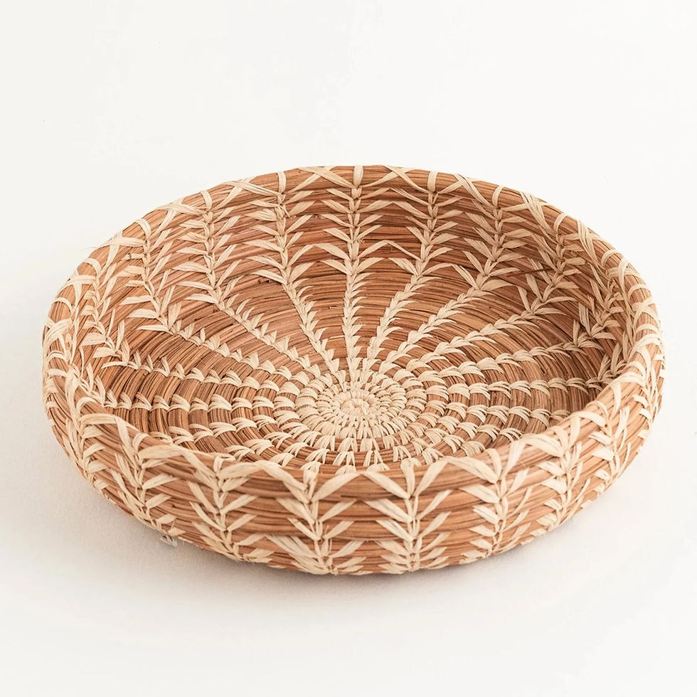small hand woven basket