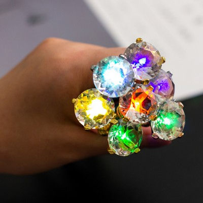 colorful led diamond metal pen