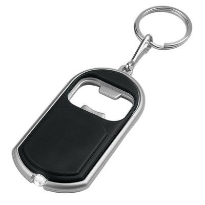 bottle opener key chain with led light