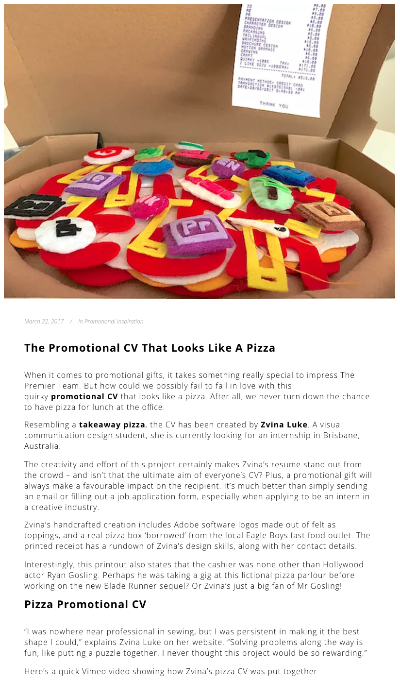 The Promotional CV That Looks Like A