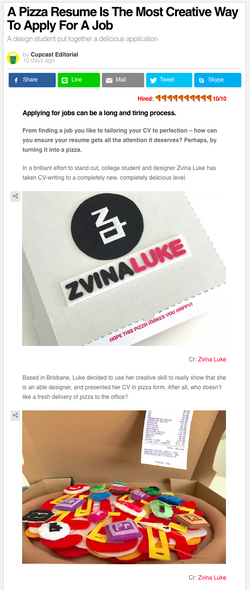 A Pizza Resume Is The Most Creative