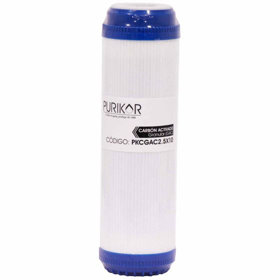 Filtro cartucho de carbón activado granular (GAC) 2.5"X10"