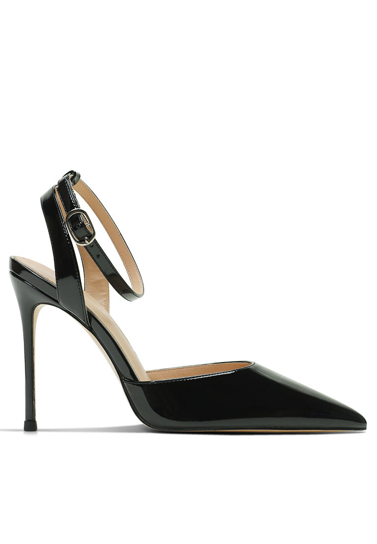 10CM Patent Leather Strap High Heel Sandals HZL278
