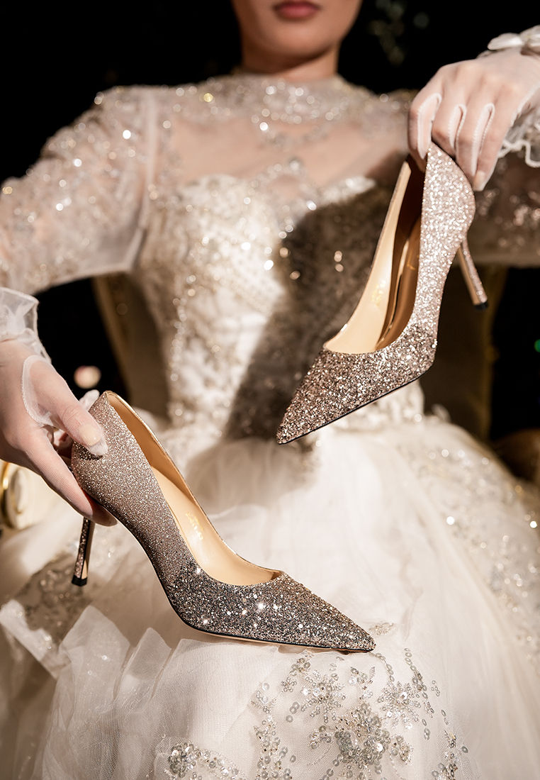 Thumbnail: 6CM Glitter Wedding High Heels PX710-5