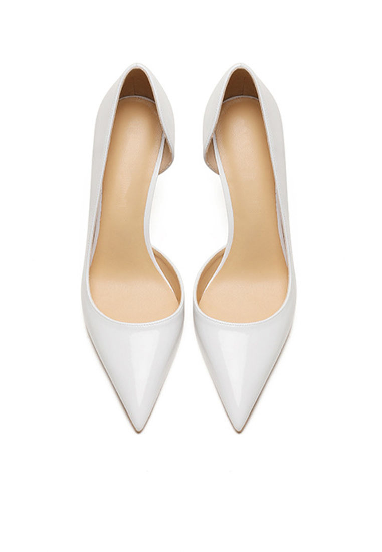 Thumbnail: 6CM Pointed Patent D'Orsay High Heel Shoes HZL164