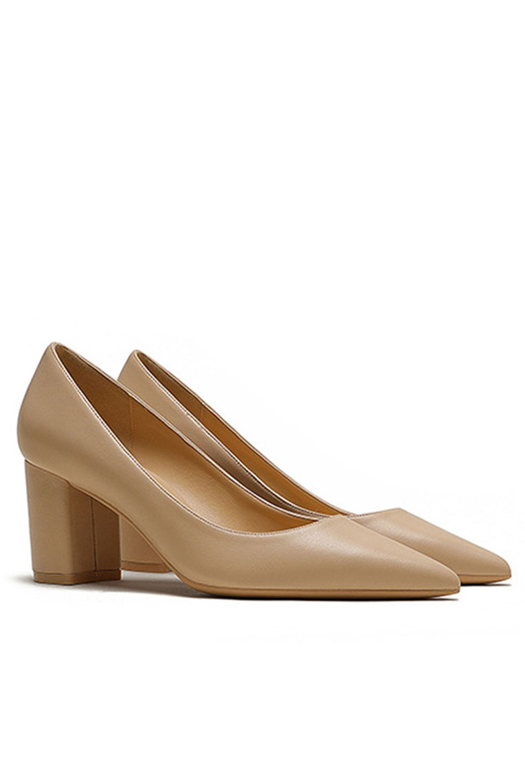 Thumbnail: 6CM Uniform Pointed High Heel Shoes HZL261