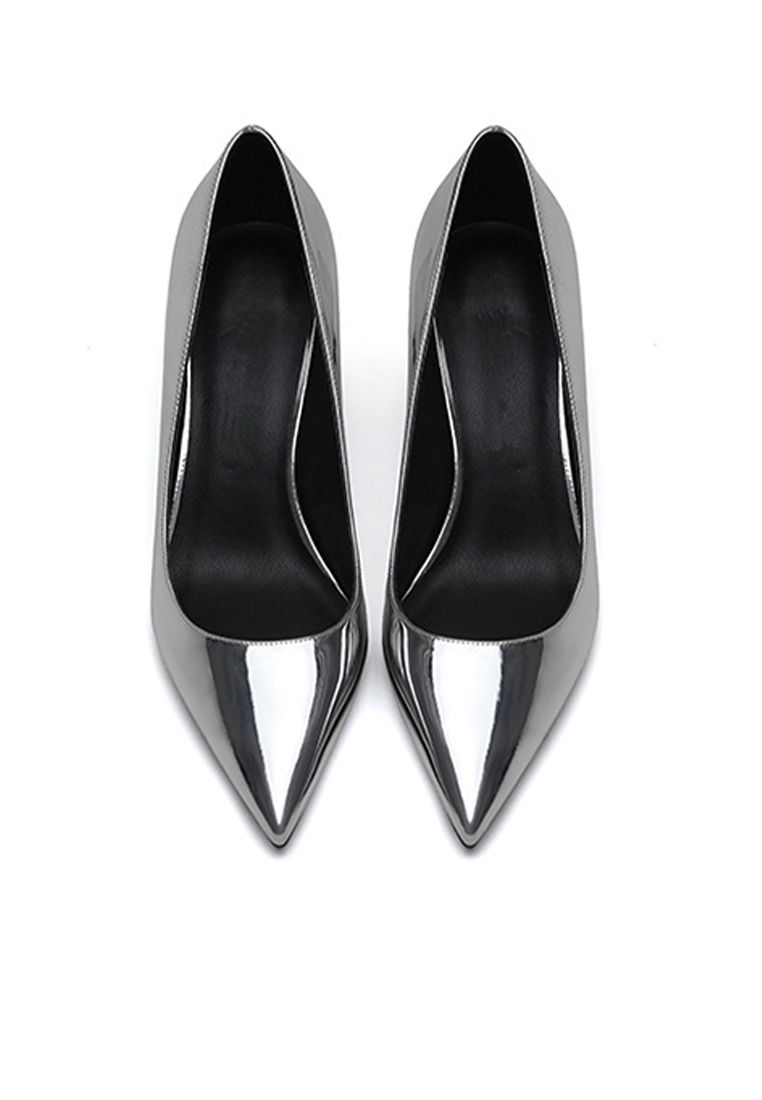 Thumbnail: 6CM Faux Patent Pointed High Heel Shoes HZL160