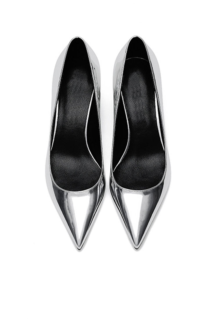 Thumbnail: 3CM Patent Pointed Kitten Heels Pumps HZL130