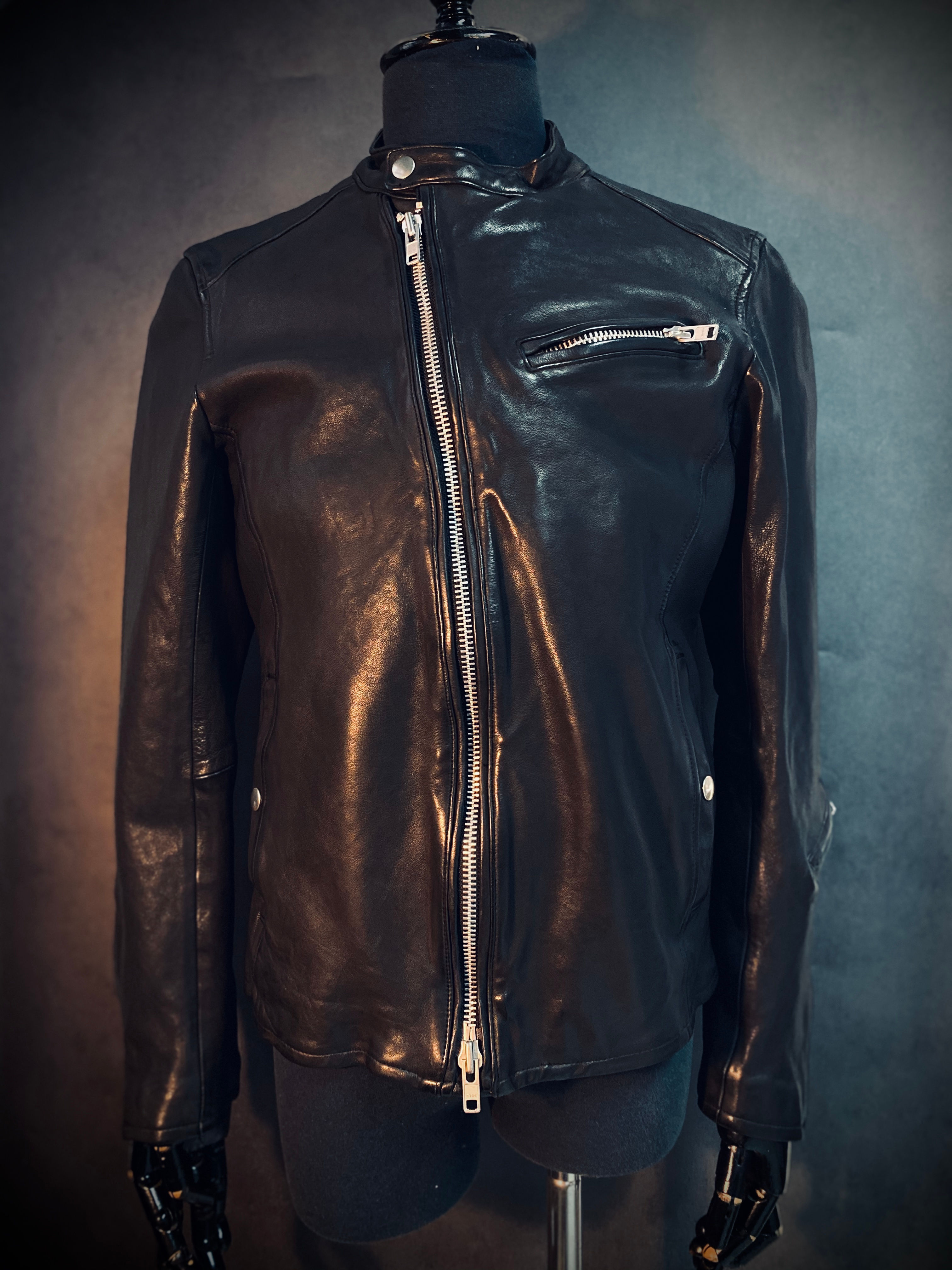 Darkness Slim Cut Leather Jacket M15