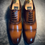 縮圖：Leather Cap Toe Business Shoes KB888-1