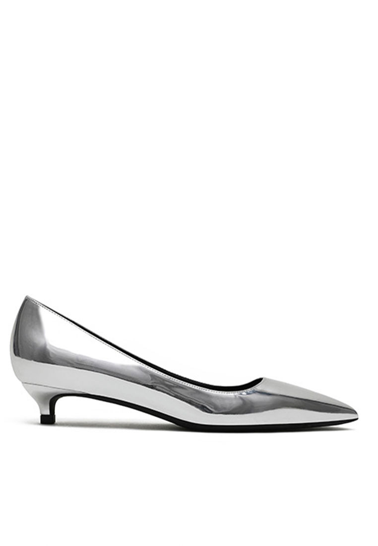 3CM Patent Pointed Kitten Heels Pumps HZL130