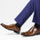 縮圖：Brogue Leather Cap Toe Business Shoes MK5011-4