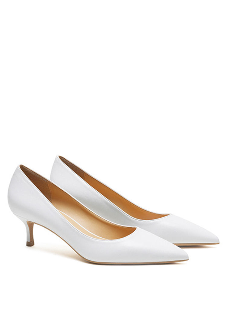 Thumbnail: 5CM Uniform Pointed Mid Heel Shoes HZL151