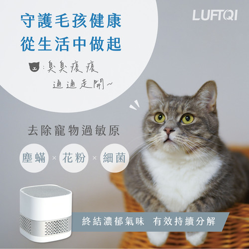 LUFT Cube 携帯型光触媒パーソナル空気清浄機 - テクノシルバー | LUFTQI
