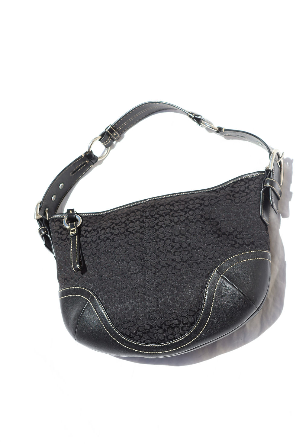 Coach black signiature bag