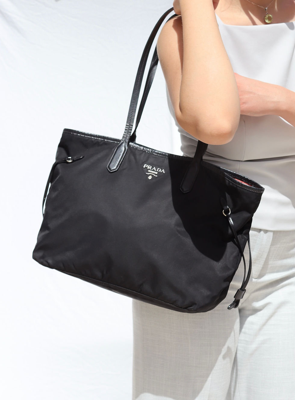 Prada Saffiano Tessuto Tote