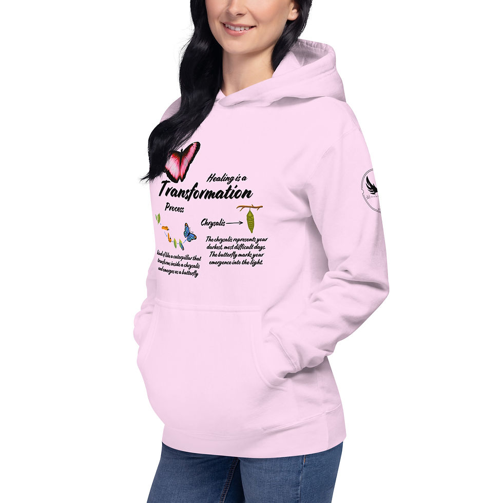 Thumbnail: "Healing is a Transformation Process", Slim Fit (Black Print)
