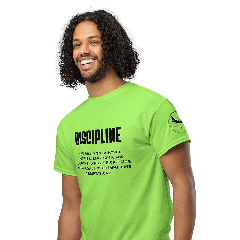 Thumbnail: "Discipline" DryBlend® T-Shirt (Black Print)